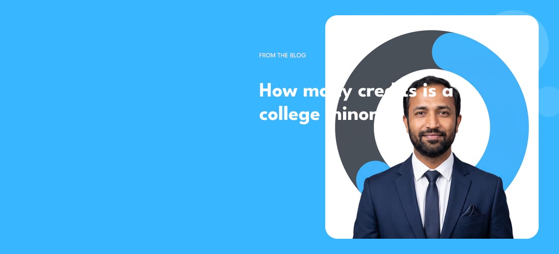 How many credits is a college minor?